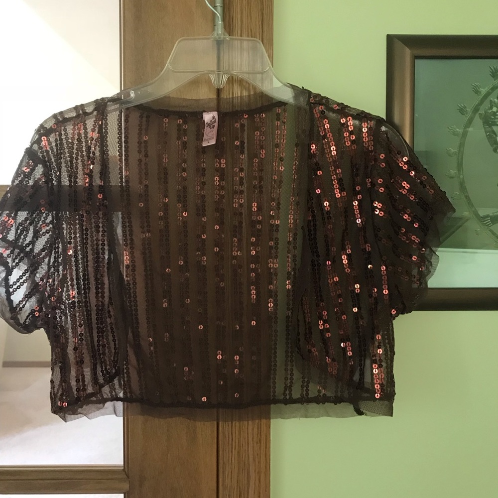 Dolled Up sparkly cropped cover up